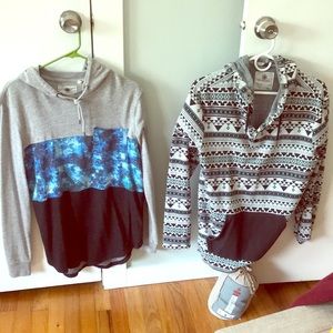 2 “On The Byas” Men’s size Medium sweaters